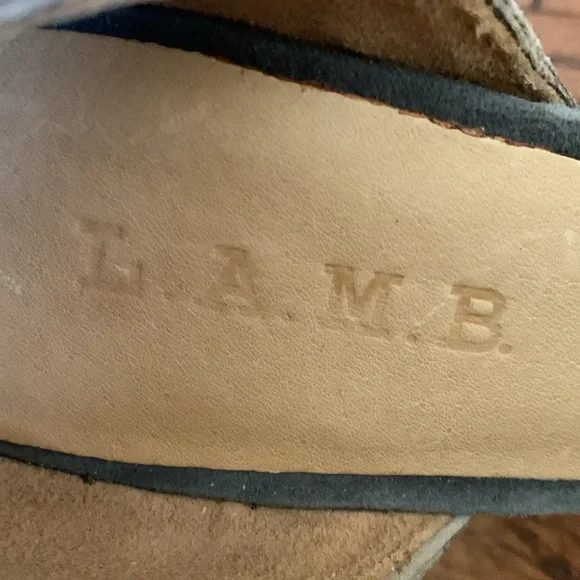 L.A.M.B. (Gwen Stefani) Snakeskin Pattern Pointed Toe Leather 9.5M D’orsay Heels - Picture 10 of 16